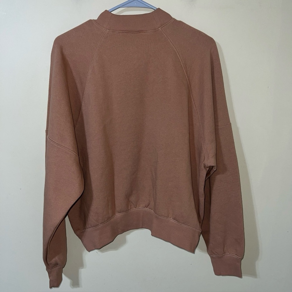 NWT PINK Ivy Fleece Mock Neck Sweatshirt Medium - Picture 6 of 8
